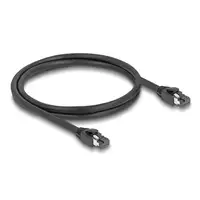DeLOCK Cable de red RJ45 Cat.8.1 S/FTP, 1 m hasta 40 Gbps, negro