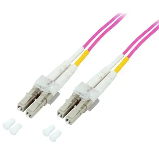 Techly LC M-M 20m Cable de fibra óptica e InfiniBand Fucsia