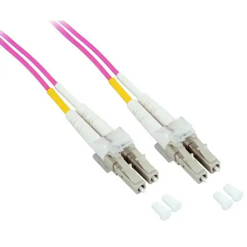 Techly LC M-M 20m Cable de fibra óptica e InfiniBand Fucsia