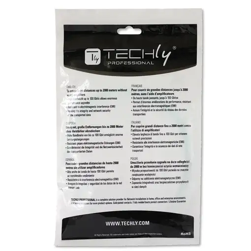 Techly LC M-M 20m Cable de fibra óptica e InfiniBand Fucsia