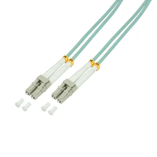 LogiLink 0.5m, LC - LC Cable de fibra óptica e InfiniBand 0,5 m Azul