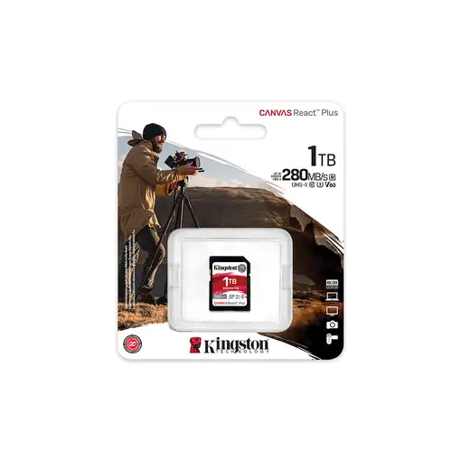 Kingston Technology Canvas React Plus 1 TB SDXC UHS-II Clase 10