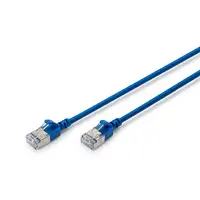 Digitus Cable de interconexión CAT 6A F-FTP Slim, 1 m, azul