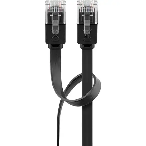 Goobay 95380 cable de red Negro 1 m Cat6 U/UTP (UTP)