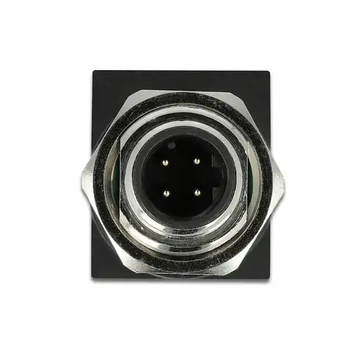 DeLOCK 66313 cambiador de género para cable M12 RJ45 Negro