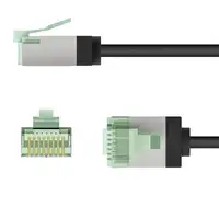 Goobay 74354 cable de red Negro 2 m Cat8.1 U/FTP (STP)