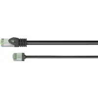 Goobay 74354 cable de red Negro 2 m Cat8.1 U/FTP (STP)