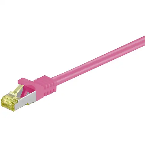 Goobay RJ-45 CAT7 3m cable de red Magenta S/FTP (S-STP)