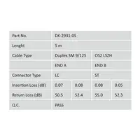 Digitus Cable de conexión modo único de fibra óptica, LC/ST