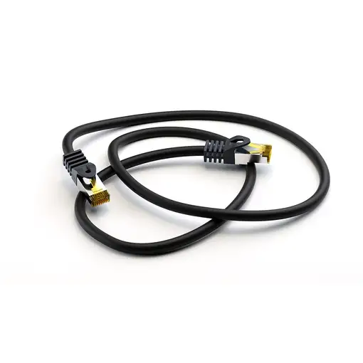 Goobay 91599 cable de red Negro 1,5 m Cat7 S/FTP (S-STP)