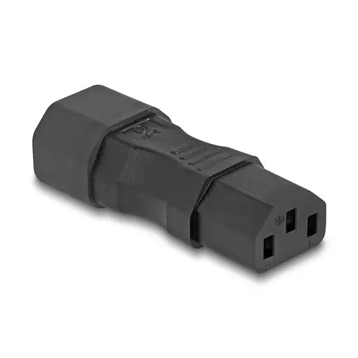 DeLOCK Adaptador de poder IEC 60320 - C14 a C13, macho/hembra, 10 A, recto