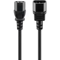 Goobay 95287 cable de transmisión Negro 3 m IEC C14 IEC C13