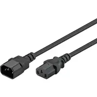 Goobay 95287 cable de transmisión Negro 3 m IEC C14 IEC C13