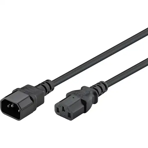 Goobay 95287 cable de transmisión Negro 3 m IEC C14 IEC C13