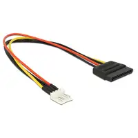 DeLOCK 0.24m SATA 15p / 4p 0,24 m