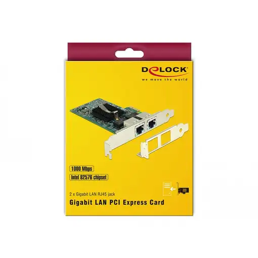 DeLOCK 89944 adaptador y tarjeta de red Interno Ethernet 1000 Mbit/s