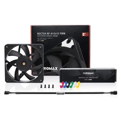 Noctua NF-A12X15 PWM CH.BK.S sistema de refrigeración para ordenador Carcasa del o