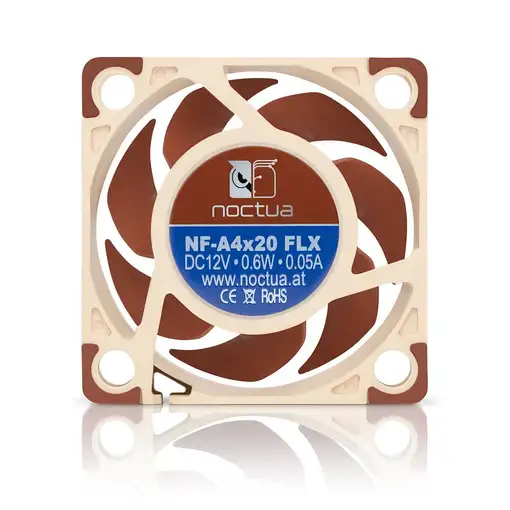Noctua NF-A4x20 FLX Carcasa del ordenador Ventilador 4 cm Beige, Marrón