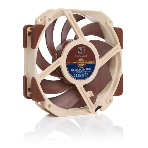 Noctua NF-A12X25R PWM Carcasa del ordenador Ventilador 12 cm Beige, Marrón
