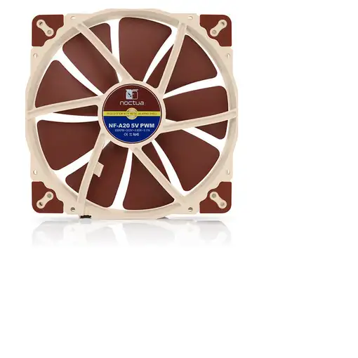 Noctua NF A20 5V PWM Carcasa del ordenador Ventilador 20 cm Beige, Rojo
