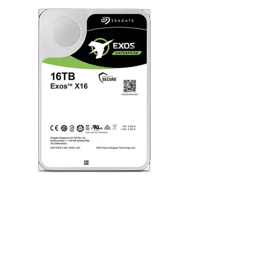 Seagate Exos X16 disco duro interno 16 TB 7200 RPM 256 MB 3.5'' Serial ATA III