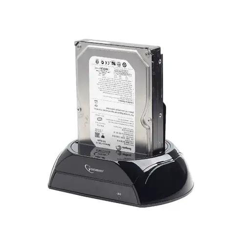 Gembird HD32-U3S-2 base de conexión para disco duro Negro
