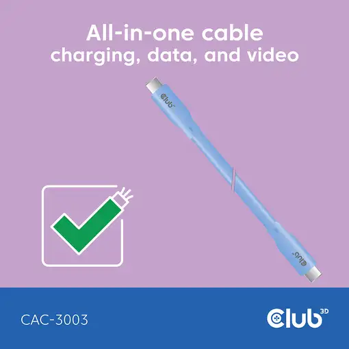 CLUB3D CAC-3003 cable USB USB4 Gen 3x2 2 m USB C Azul