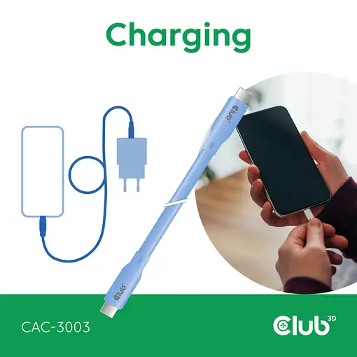 CLUB3D CAC-3003 cable USB USB4 Gen 3x2 2 m USB C Azul