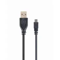 Gembird 1.8m USB 2.0 A/mini-USB M cable USB 1,8 m USB A Mini-USB B Negro