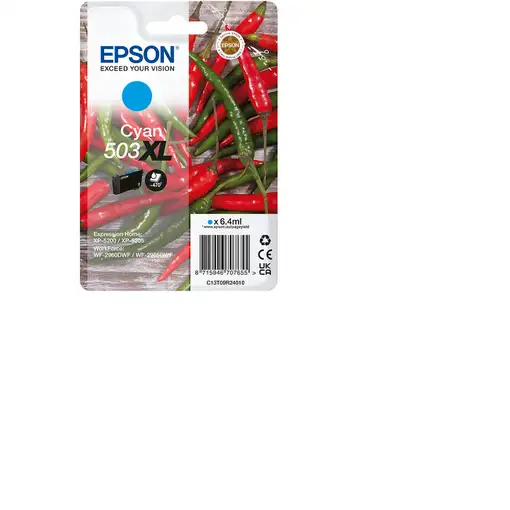 Epson 503XL cartucho de tinta 1 pieza(s) Original Alto rendimiento (XL) Cian