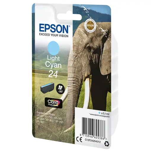 Epson Elephant Cartucho 24 cian claro (etiqueta RF)