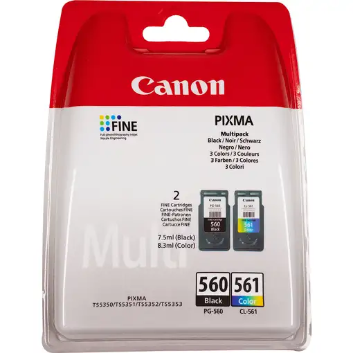Canon PG-560/Cl-561 cartucho de tinta 2 pieza(s) Original Rendimiento estándar Neg