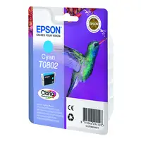 Epson Hummingbird Cartucho T0802 cian (etiqueta RF)