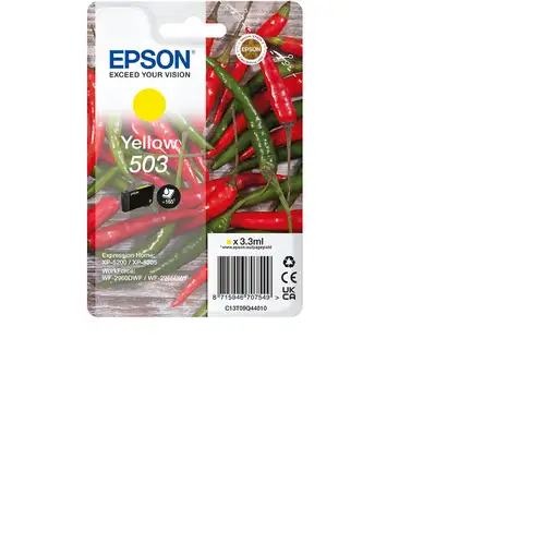 Epson 503 cartucho de tinta 1 pieza(s) Original Rendimiento estándar Amarillo