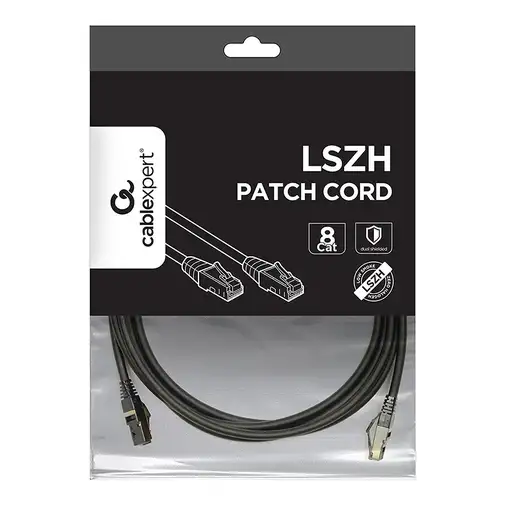 Gembird PP8-LSZHCU-BK-2M cable de red Negro Cat8 S/FTP (S-STP)