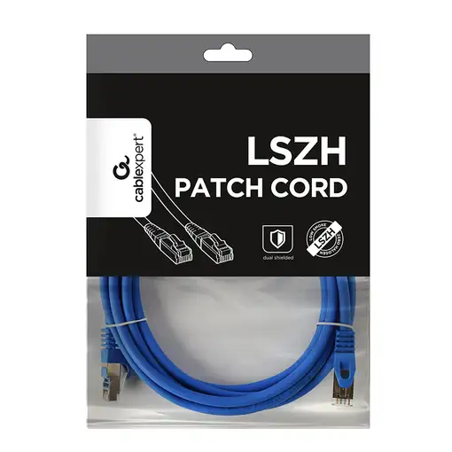Gembird PP6A-LSZHCU-B-3M cable de red Gris Cat6a S/FTP (S-STP)