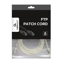Gembird PP6-5M/W cable de red Blanco Cat6 F/UTP (FTP)