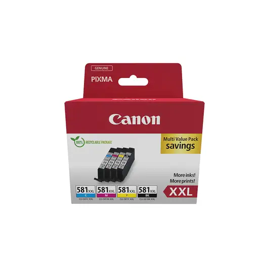 Canon 1998C007 cartucho de tinta 4 pieza(s) Original Negro, Cian, Magenta, Amarill