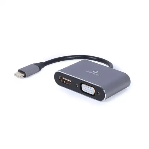 Cablexpert A-USB3C-HDMIVGA-01 Adaptador gráfico USB Gris