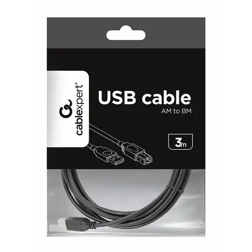 Gembird CCP-USB2-AMBM-10 cable USB 3,04 m USB A USB B Negro