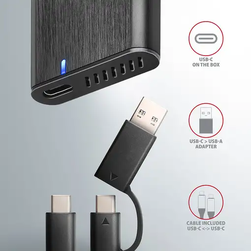 Axagon EEM2-SB2 caja para disco duro externo Caja externa para unidad de estado só