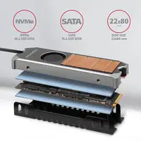 Axagon CLR-M2FAN sistema de refrigeración para ordenador Unidad de estado sólido D