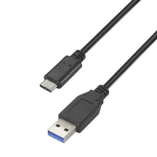 AISENS Cable USB 3.1 Gen 2 10 Gbps 3 A, Tipo C/M-A/M, Negro, 0.5m