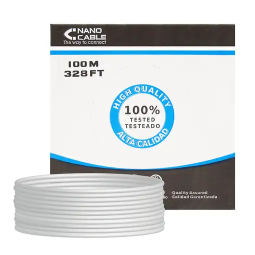 Nanocable CABLE RED RJ45 CAT.6 FTP RIGIDO AWG24, 100 M