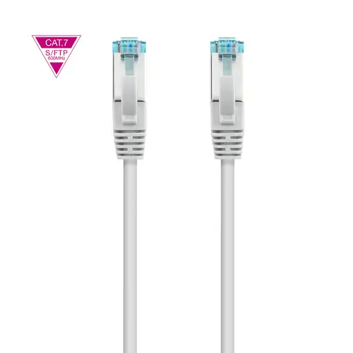 Nanocable Cable de Red Cat.7 600MHZ LSZH SFTP PIMF AWG26, Gris, 1 m