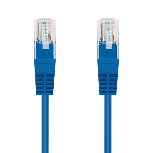 Nanocable Cable Red Latiguillo RJ45 CAT.6 UTP AWG24, Azul, 30 cm