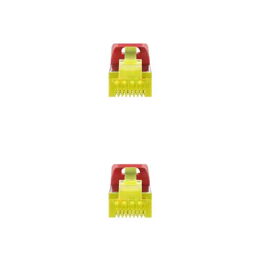 Nanocable Cable de red latiguillo RJ45 LSZH Cat.6A SFTP AWG26, Rojo, 0.5m
