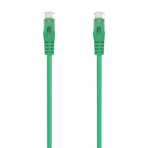 AISENS Cable de Red Latiguillo RJ45 LSZH Cat.6A 500 Mhz UTP AWG24, Verde, 30CM