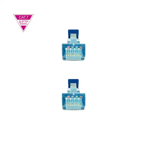 Nanocable Cable de Red Cat.7 600MHZ LSZH SFTP PIMF AWG26, Azul, 30 cm