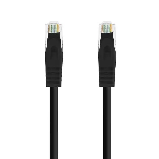 Nanocable Cable de red latiguillo RJ45 LSZH Cat.6A UTP AWG24, Negro, 2.0m